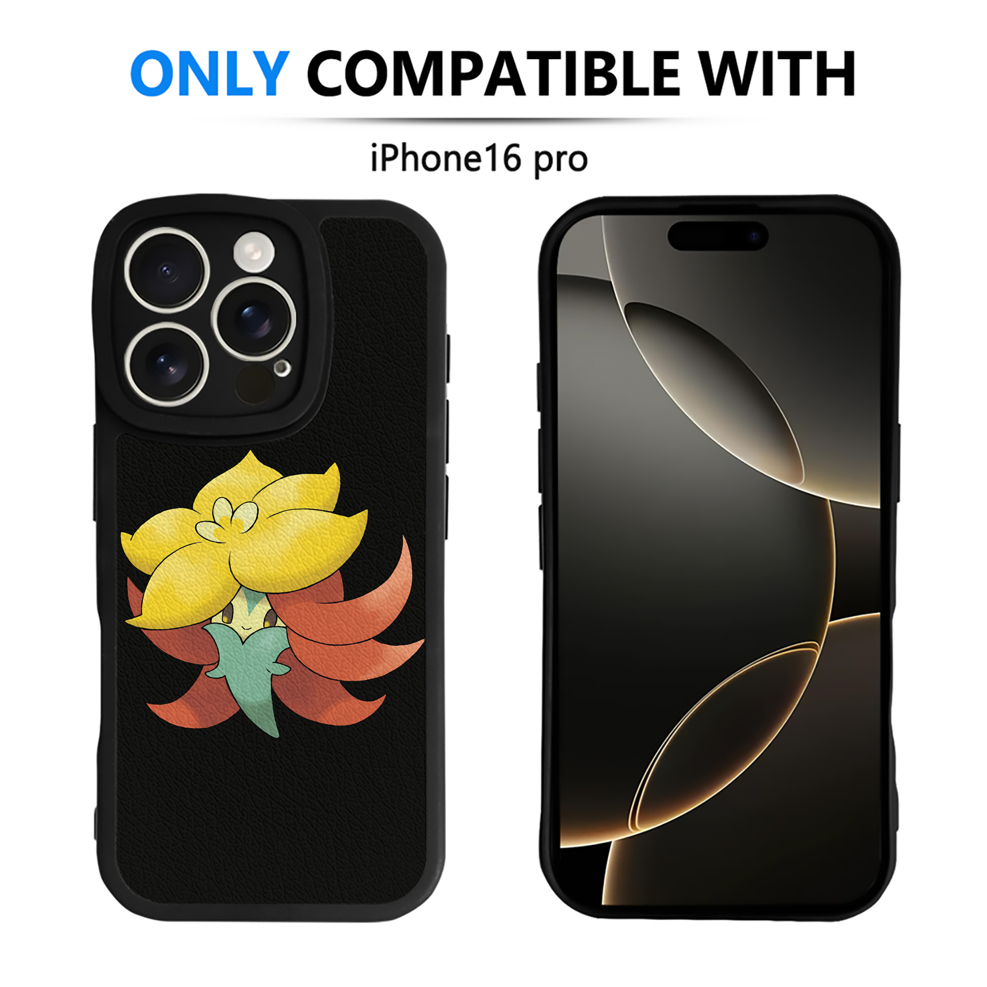 （画像用） ポケットモンスター Pokémon 【iPhone 16シリーズ対応】シリコンスマホケース（レザー調） 材質：シリコン